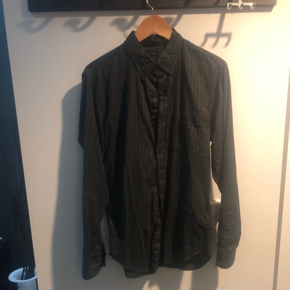 Jcrew medium slim fit striped shirt
